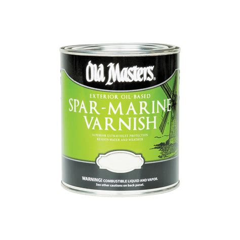 Old Masters 92401 Spar Marine Varnish Gloss Liquid 1 Gal Pail