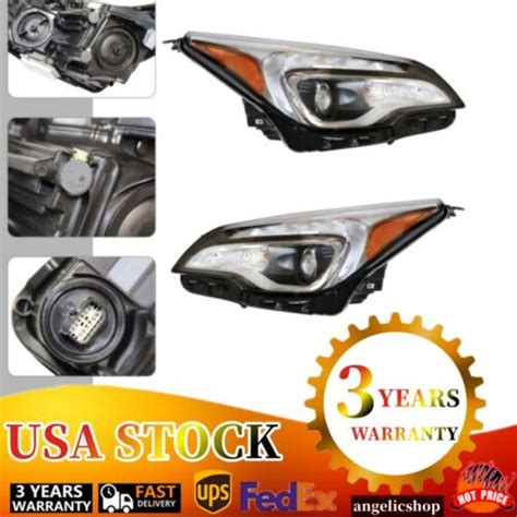 Halogen Headlights Set For Buick Envision 2016 2018 Headlamp Halogen W