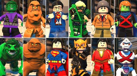 All Character Transformations Suit Ups In Lego Dc Super Villains Dlc