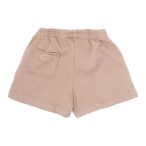 Tocoto Vintage Baby Brown Fleece Shorts Panda And Cub