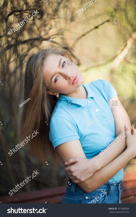 Beautiful Blonde Girl Photosession Interior Home Stock Photo 757049308 Shutterstock