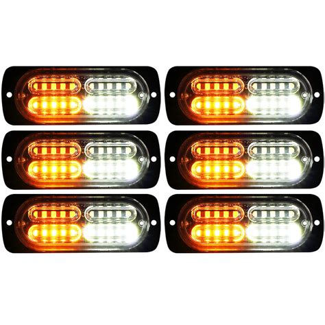 Led Front Grille Truck Emergency Hazard Flash Strobe Lights Warning