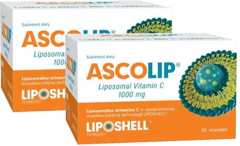 Ascolip Liposomal Vitamin C Mg X Sasz Opinie I Ceny Na Ceneo Pl