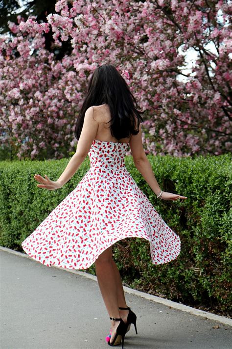 Cherry Dress And Blossom Trees I Am Georgiana