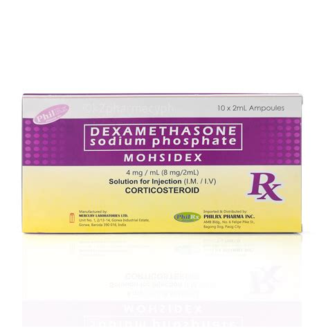 All Mohsidex Dexamethasone 4mgml Solution For Injection 2ml Ampoules