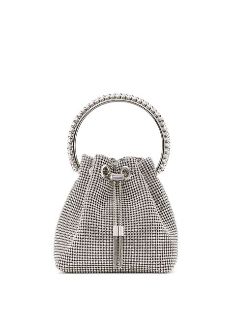 Jimmy Choo Bon Bon Bracelet Bag Metallic Farfetch Au