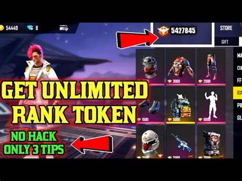 HOW TO GET UNLIMITED RANK TOKEN IN FREE FIRE UNLIMITED RANK TOKEN