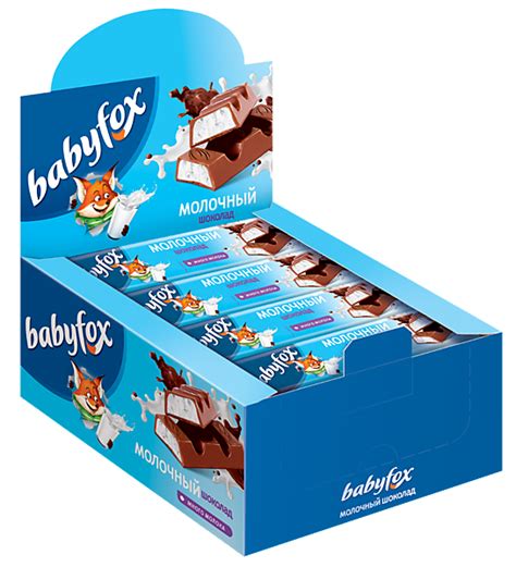 Шоколад «Babyfox» детский молочный, 45 г – купить по приятной цене с ...