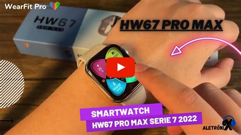 Relógio Inteligente Smartwatch Hw67 Pro Max Serie 7 2022 Tela De 19