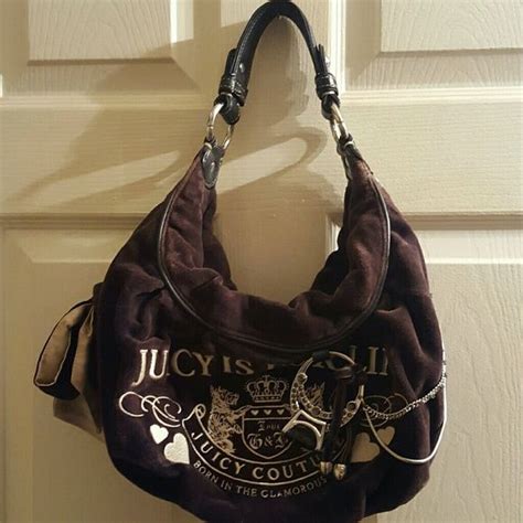 Brown Velour Juicy Couture Handbag Juicy Couture Handbags Juicy