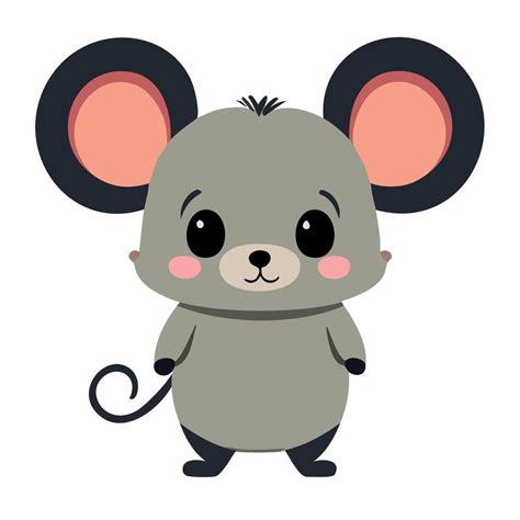 Cute Mouse Standing Full Body 48233243 Vector Art At Vecteezy