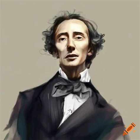 Illustration Of Hans Christian Andersen On Craiyon