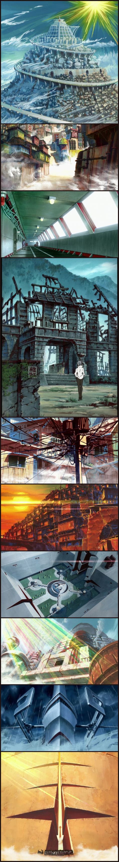 AnimeBackgrounds Kill La Kill Animation Background Concept Art