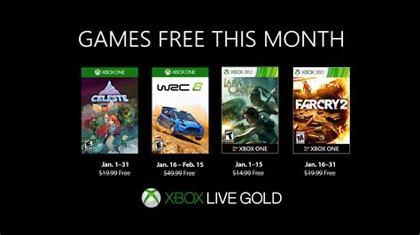 Celeste and Far Cry 2 are January's Highlights for Games with Gold