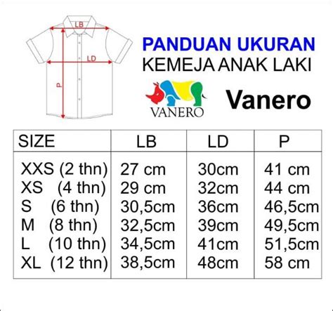 Detail Ukuran Kemeja Anak Laki Laki Koleksi Nomer 17