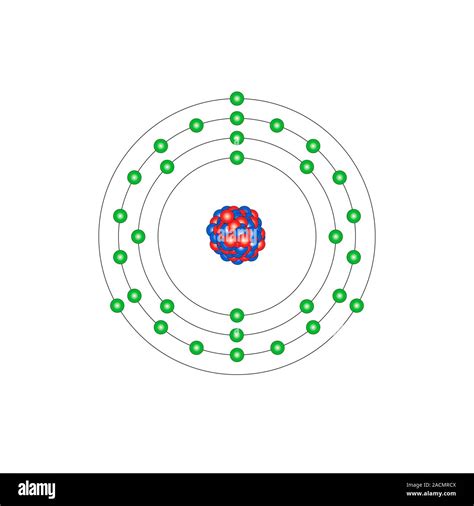 Gallium Ga Diagram Of The Nuclear Composition And Electron