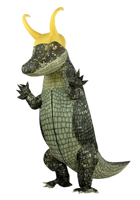 Inflatable Alligator Loki Costume for Adults | Inflatable Marvel Costumes