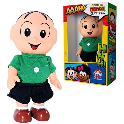 Boneco Cebolinha Clássicos Original 24cm Turma Da Mônica Articulado