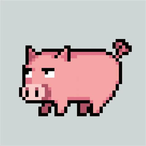 Minecraft Pig Pixel Art