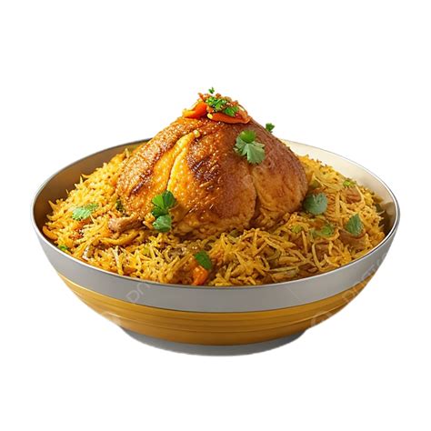 Chicken Biryani Plate Png