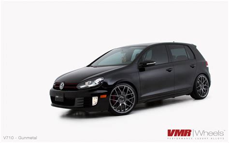 Vmr Wheels Gunmetal V On Deep Black Metallic Mkvi Vw Gti A