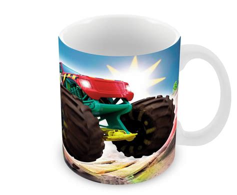 Caneca Polímero Hot Wheels Monster Trucks Personalizada Elo