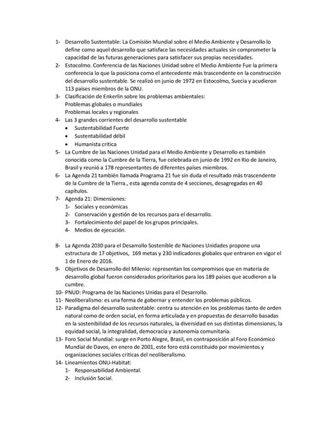 Repaso Responsabilidad Social Y Desarrollo Sustentable 1 Desarrollo