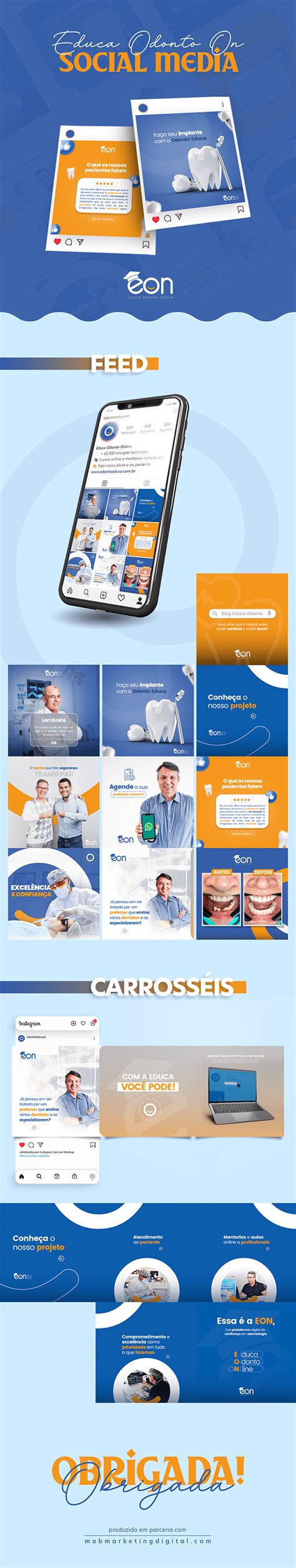 SOCIAL MEDIA Educa Odonto Online On Behance