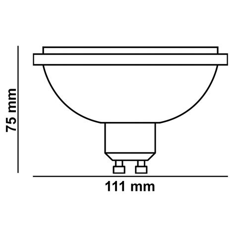 LUMILED LED žárovka GU10 AR111 15W 100W 1521lm 3000K Teplá bílá 24