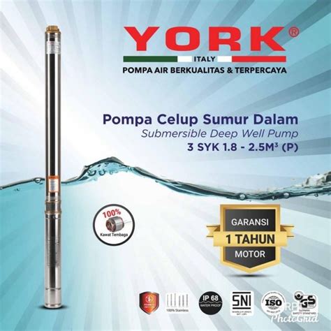 Jual Pompa Satelit Submersible York Hp Casing Pipa Inch Shopee