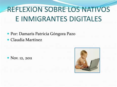 Nativos E Inmigrantes Digitales Ppt