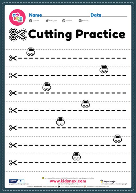 Preschool Cutting Printable