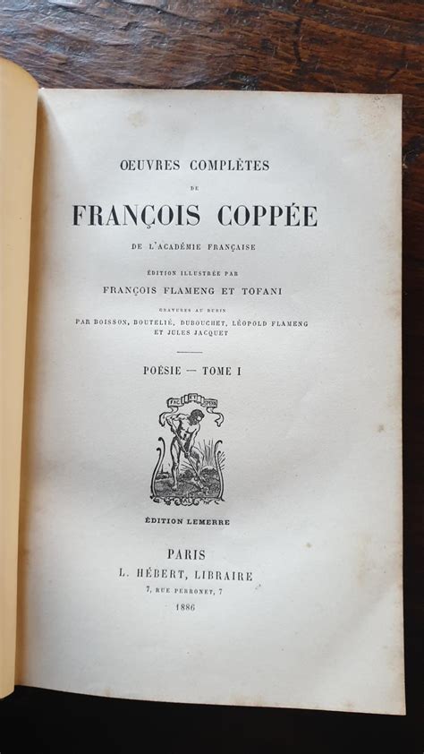 Oeuvres Completes De Francois Coppee De L Academie Francaise Poesie