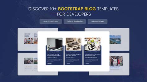 10+ Readymade Bootstrap Blog Template for Developers - Free Download ...