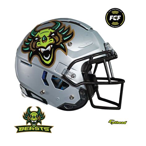 Beasts Helmet Officially Licensed Fcf Removable Adhesive Decal