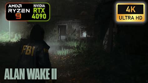 Alan Wake 2 4K DLSS Ultra Settings RTX 4090 R9 7950x YouTube