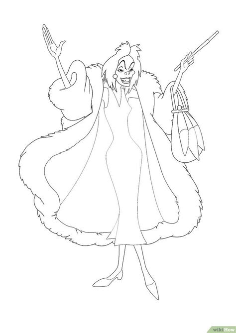 Cruella Deville Coloring Pages