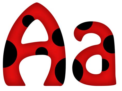 Ladybug Letters Fonts Alphabet Svg Vector Silhouette Cameo Cricut Cut