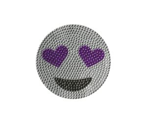 StickerBeans Purple Heart Eye Emoji - Tiptoe Boutique