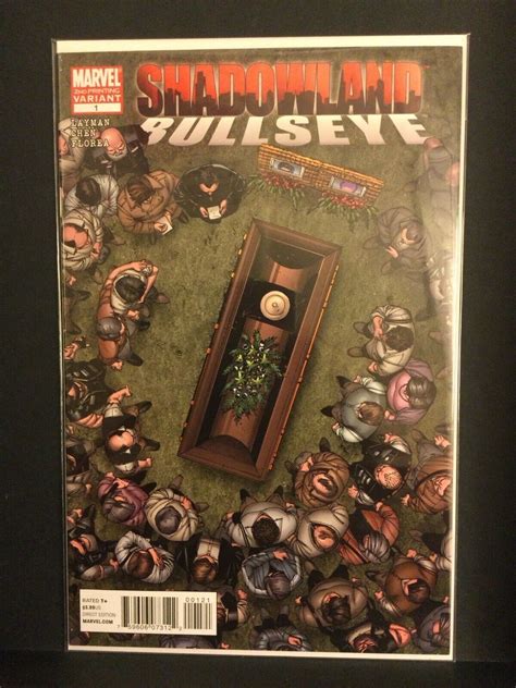 Shadowland Bullseye 1 2nd Print Variant Marvel 2010 Vfnm