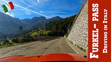 Driving In Italy Dolomiten Passo Furcia Furkelpass Von Olang Nach