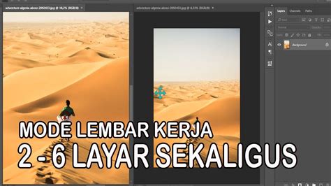 Cara Menampilkan Dua Layar Sekaligus Atau Lebih Di Photoshop Youtube