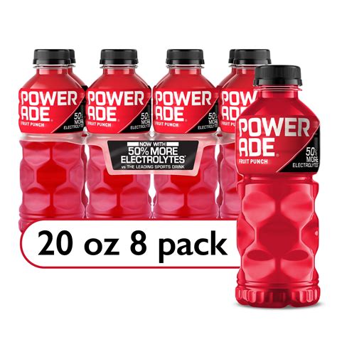 POWERADE Electrolyte Enhanced Fruit Punch Sport Drink 20 Fl Oz 8