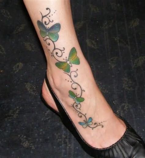 Butterfly Ankle Tattoos Meaning & Images