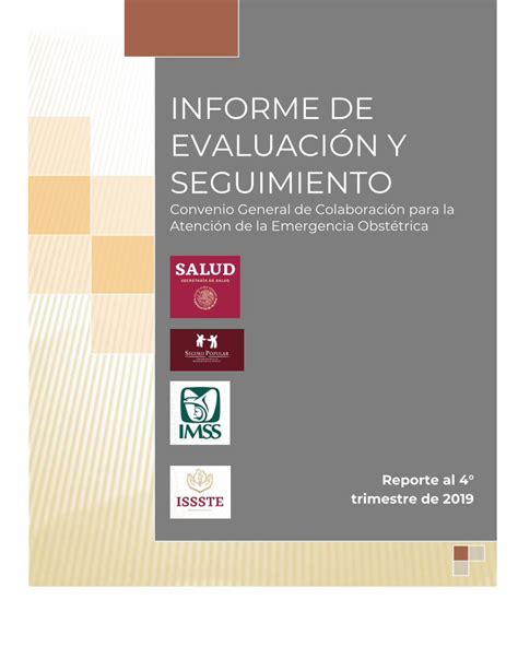 PDF INFORME DE EVALUACIÓN Y SEGUIMIENTO gob mx para la Atención