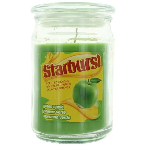 Starburst Scented Candle 16 Oz Jar Green Apple