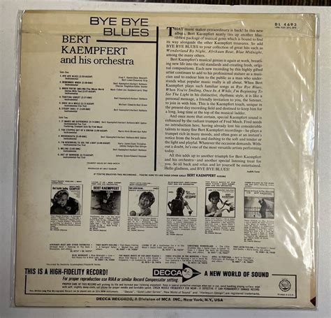 Yahoo オークション 726Bert Kaempfert And His Orchestra Bye B