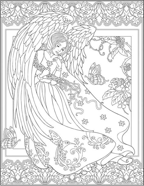 Printable Adult Coloring Pages Angels