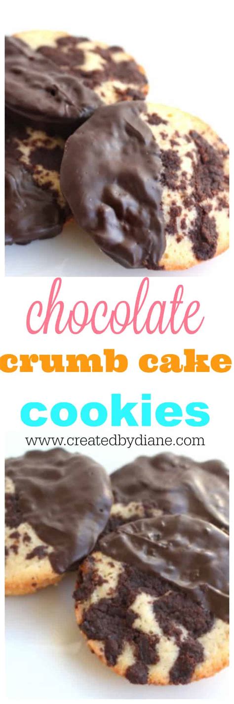 Chocolate Crumb Cake COOKIES | Created by Diane