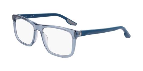 Nike 7163 456 Eyeglasses in Transparent Stone Blue | SmartBuyGlasses USA